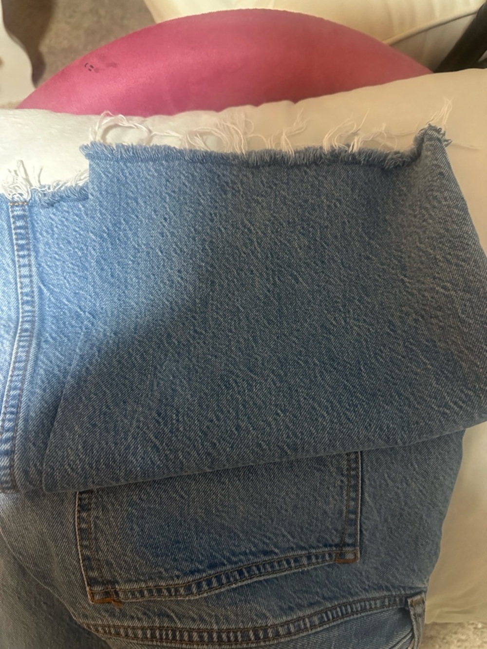 Abercrombie & Fitch Light Blue High-Rise Loose Jeans - Picture 4 of 4